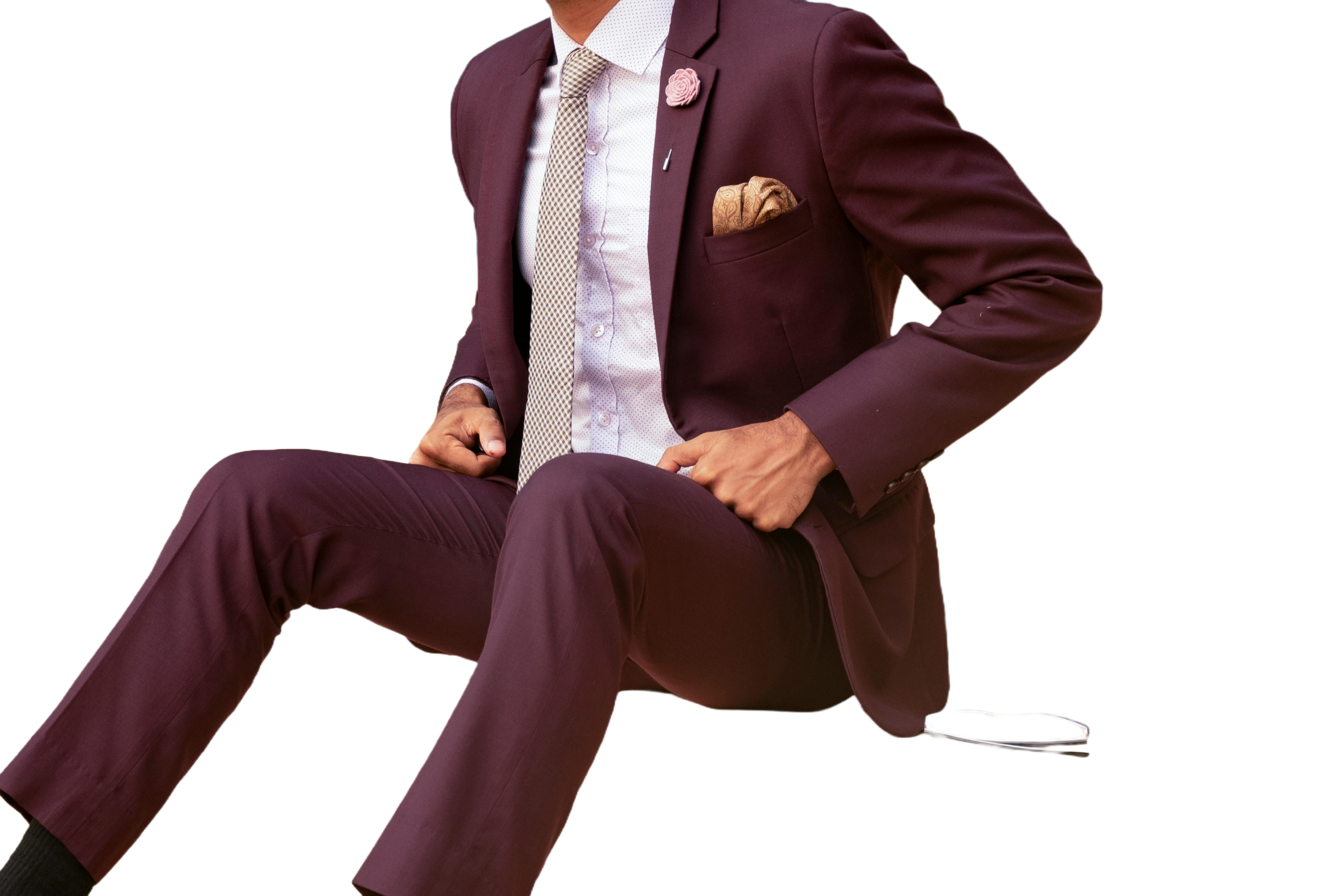 Man wearing suit